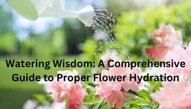 Watering Wisdom: A Comprehensive Guide to Proper Flower Hydration